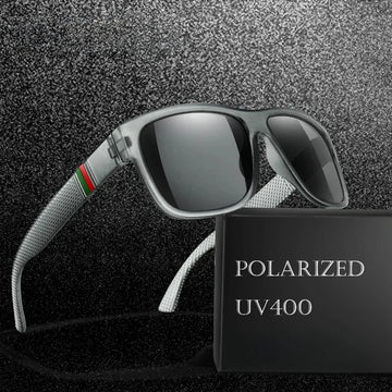 Classic Men Square Polarized Fishing Sunglasses Outdoor Driving Cycling Running Goggles Vintage Large Frame UV400