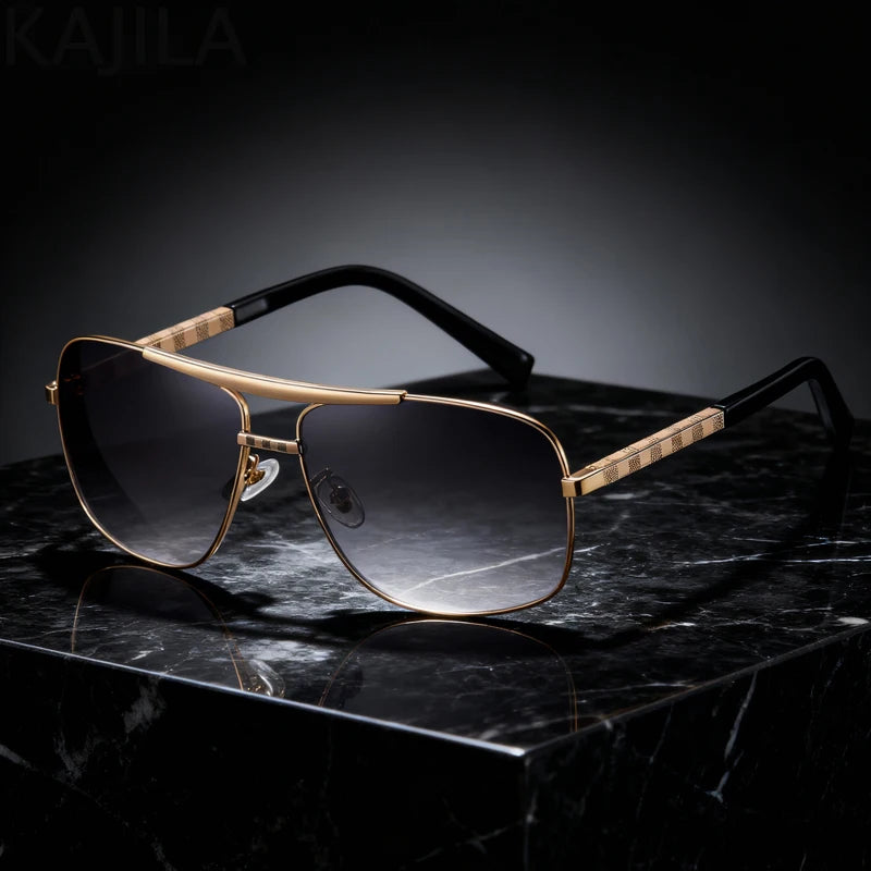 Vintage Square Men Sunglasses Brown 2026 Luxury Brand Retro Classic Sun Glasses For Man UV400 Oculos De Sol Masculino Wholesale