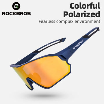 ROCKBROS Cycling Sunglasses UV400 Men Women Polarized Sun Protection Adjustable Sports Eyewear MTB Road Cycling Sunglasses